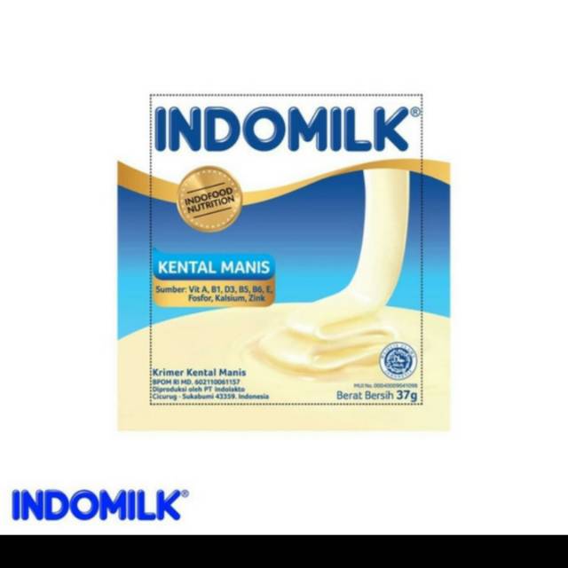 

SUSU KENTAL MANIS INDOMILK PLAIN 6X37 GRAM
