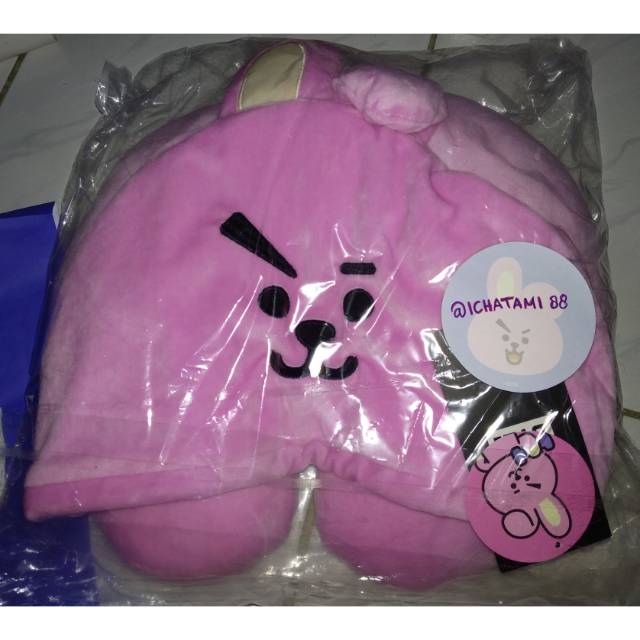 Ready Stock Official BT21 BTS Cooky Neck Pillow Line Store