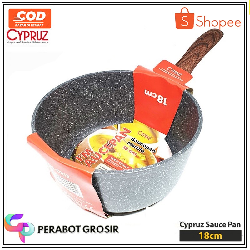 Cypruz Sauce Pan Induksi Marble 18cm SN-0212