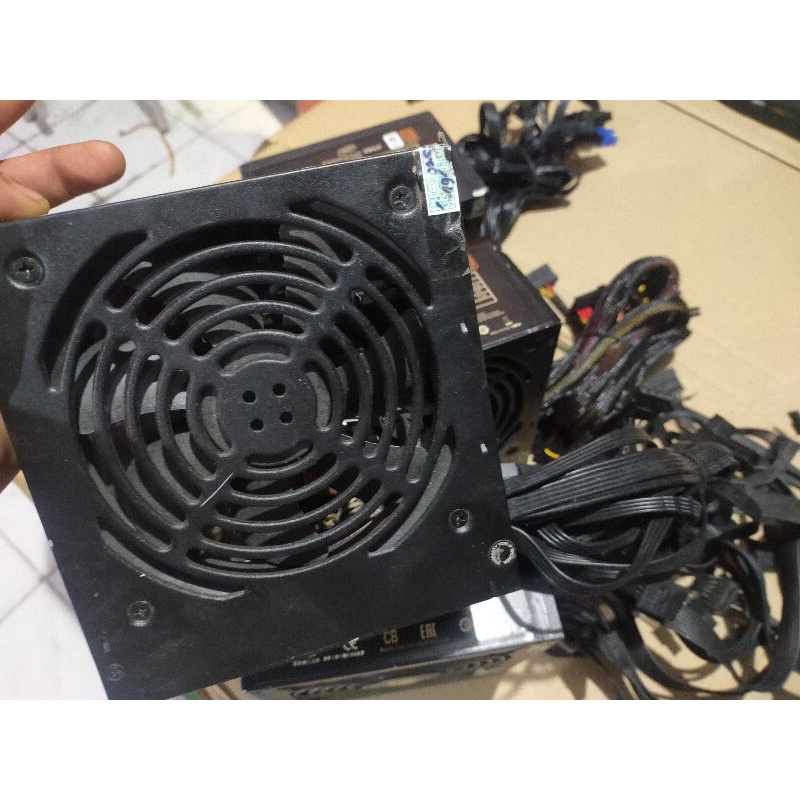 PSU/Power Supply 500W 80+ Hitam Kipas Besar 6 Pin vga