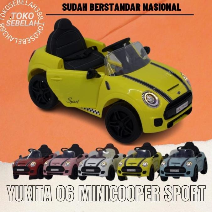 Mainan Anak Mobil Aki Mini Cooper Yukita Dls 06 - Pink