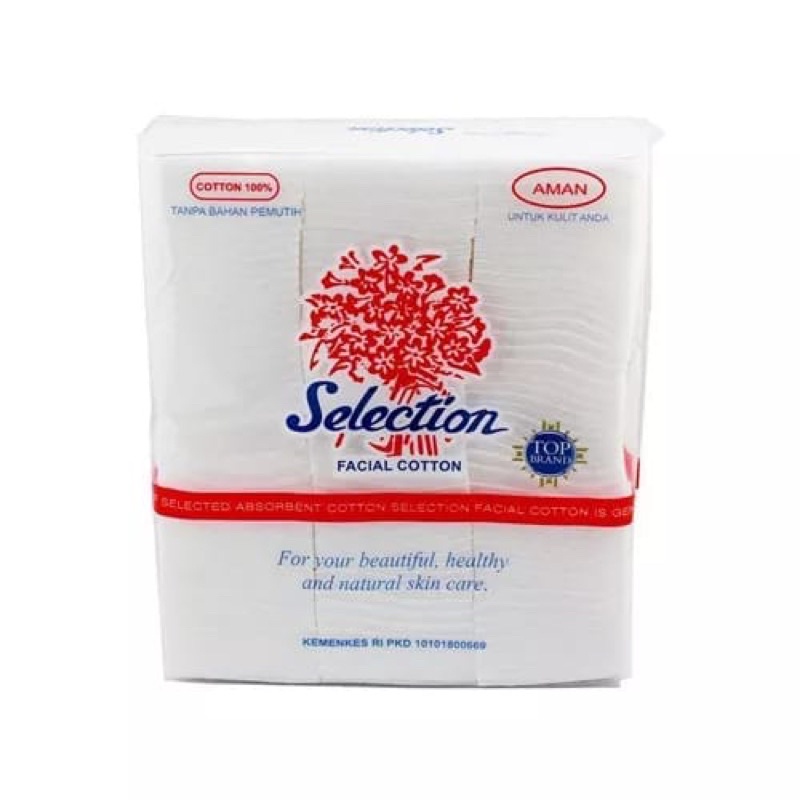 KAPAS SELECTION 75GR FACIAL COTTON / KAPAS WAJAH / KAPAS PEMBERSIH MAKE UP