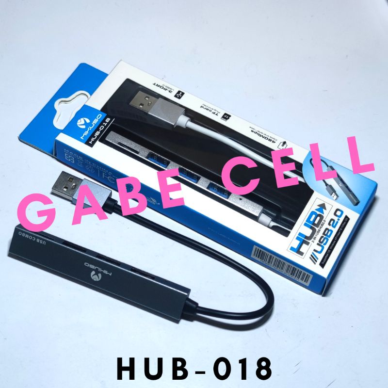 USB HUB MIKUSO HUB-018/HUB-019 3 PORT+TF CARD