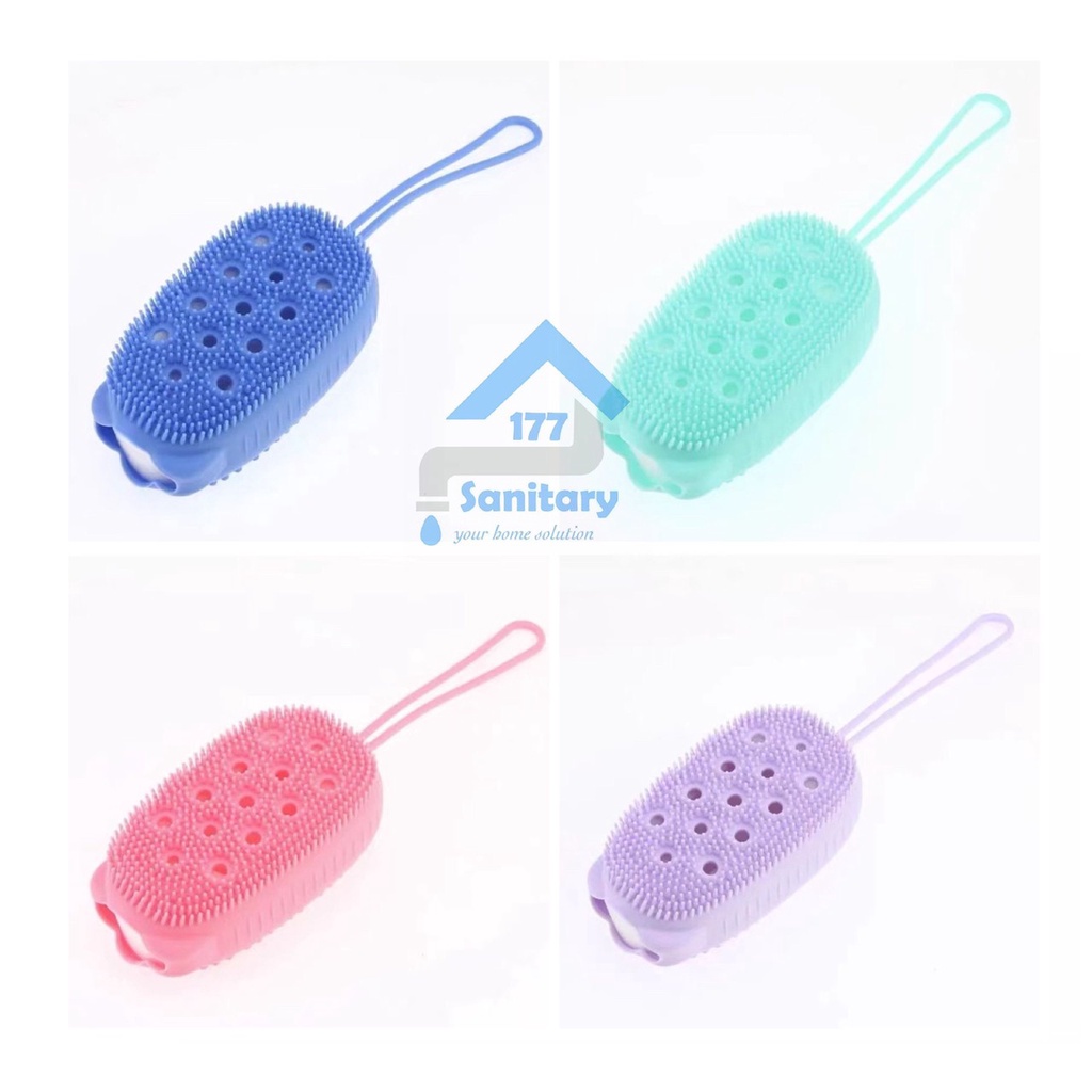 Sikat Mandi Silikon -Brush Badan Halus Spon spoon spun Mandi Busa spons Foam sponge bath brush /R7