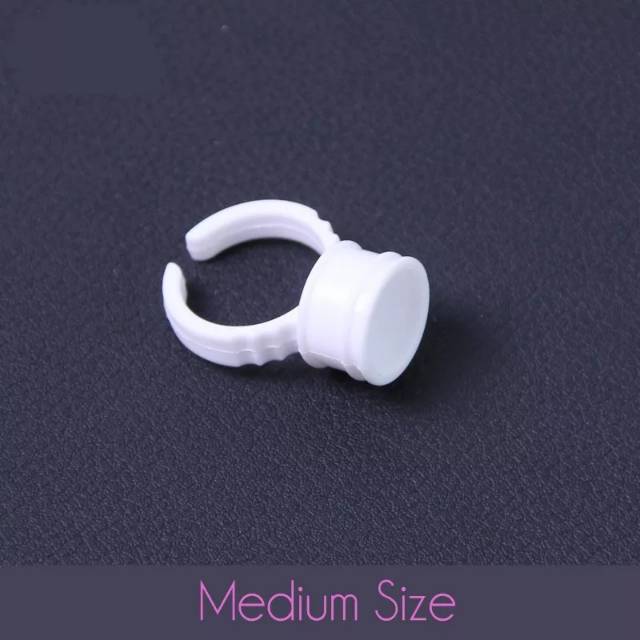 Glue ring 100 pcs 50 pcs . Tempat lem untuk eyelash extensions paling murah PROMO