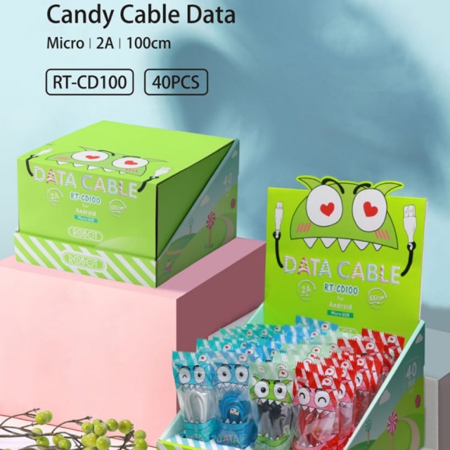 CABEL data candy RT-CD100 warna warni