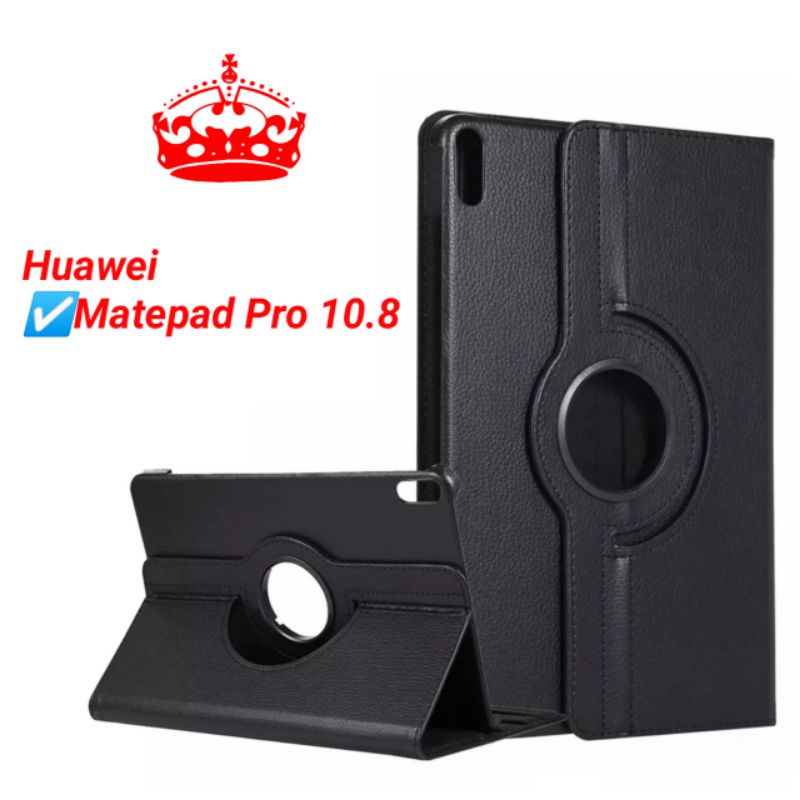 Sarung Rotary Huawei Matepad Pro 10.8 2019 2021 Leather Case Flip Cover Casing Putar 360 Pelindung tablet tab Hardcase Elegan