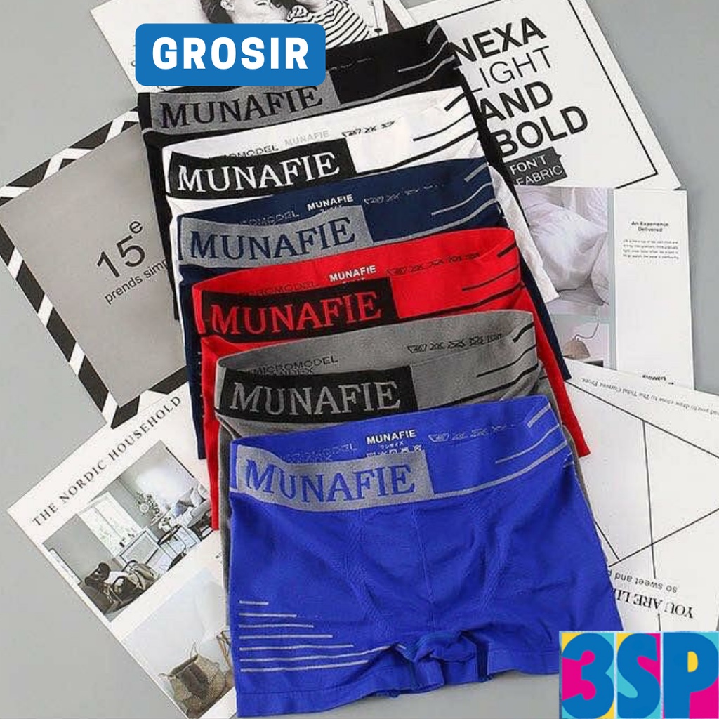 3SP | UWR28 Pakaian Dalam Boxer Kolor CD Pria Sempak Celana Cowok Man Underwear Murah