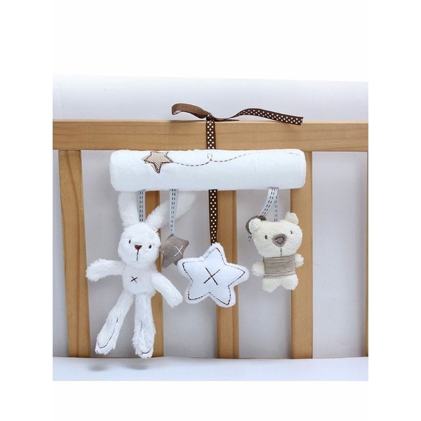 Mainan Boneka Gantung Stroller Bayi Rabbit Kelinci Musik Angela Baby Rattle Crib BUKAN MAMAS Import