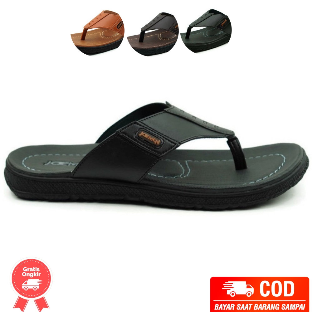 Sandal Pria Kekinian Sendal Fashion Kondangan Cowok Sndal Santai Pria Terbaru Sandal original joemen