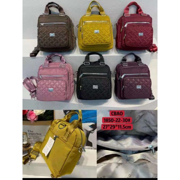 Tas 3 fungsi Canvas ORI Chibao 1850-22-30