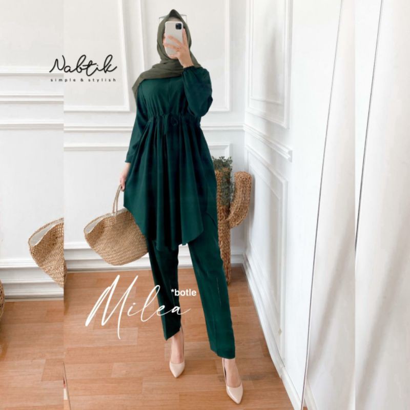Setelan Wanita Muslim Celana MILEA SET DAYLI ORI NABTIK SOLO