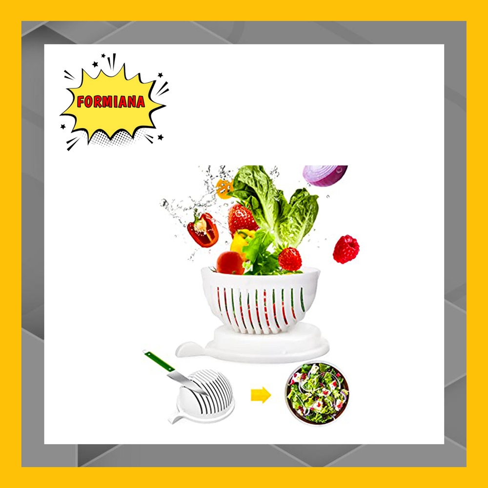 FM - Salad Cutter Bowl Mangkok Alat Pemotong Sayur dan Buah Salad