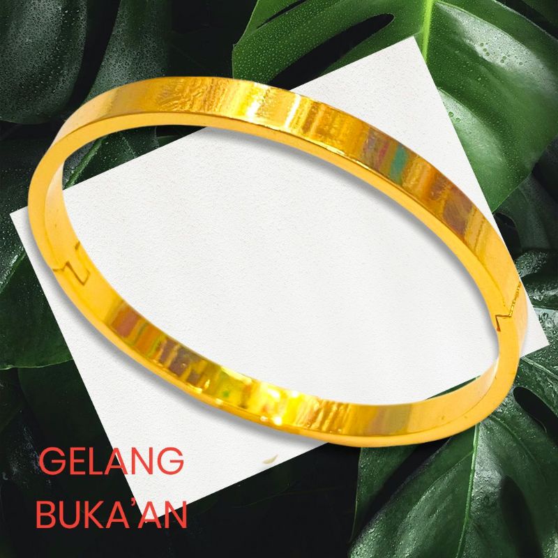 gelang tangan wanita berlapis emas//gelang//perhiasan