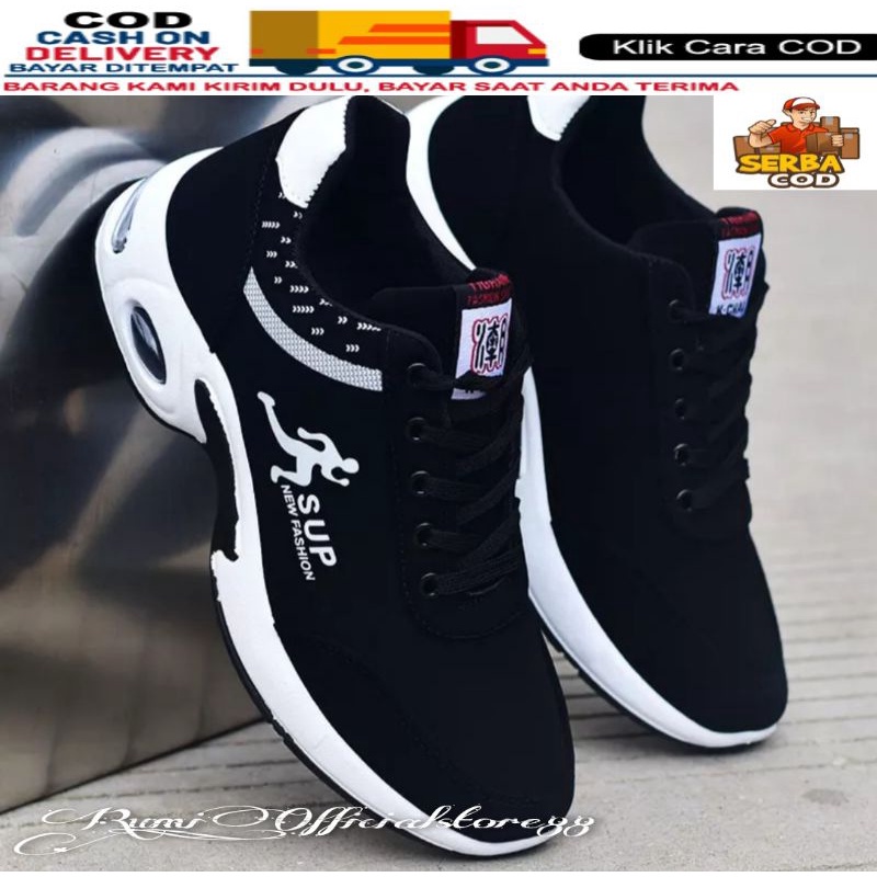 TmO - 8.8 Sale Sepatu pria fashion sneakers tali kekinian trendy Running