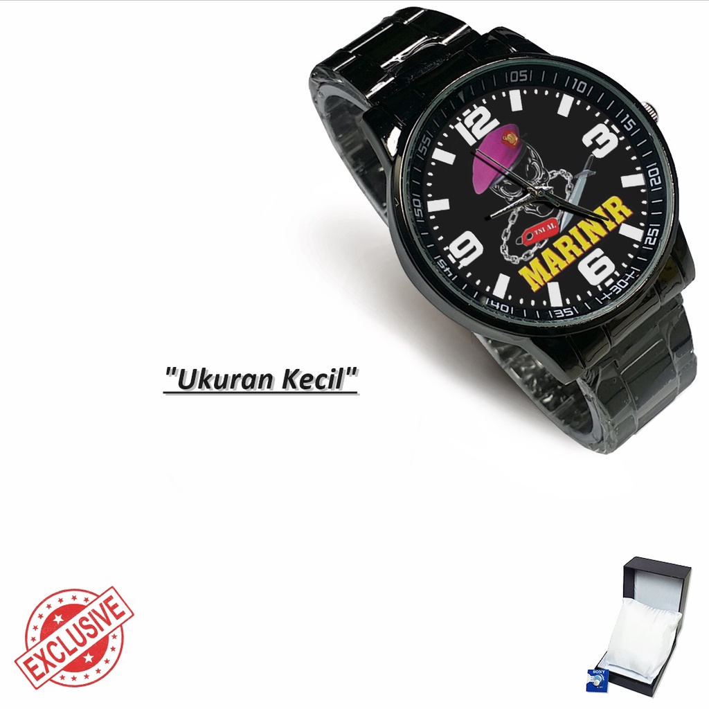 Jam Tangan Rantai Couple MARINIR AL (Limited Edition)