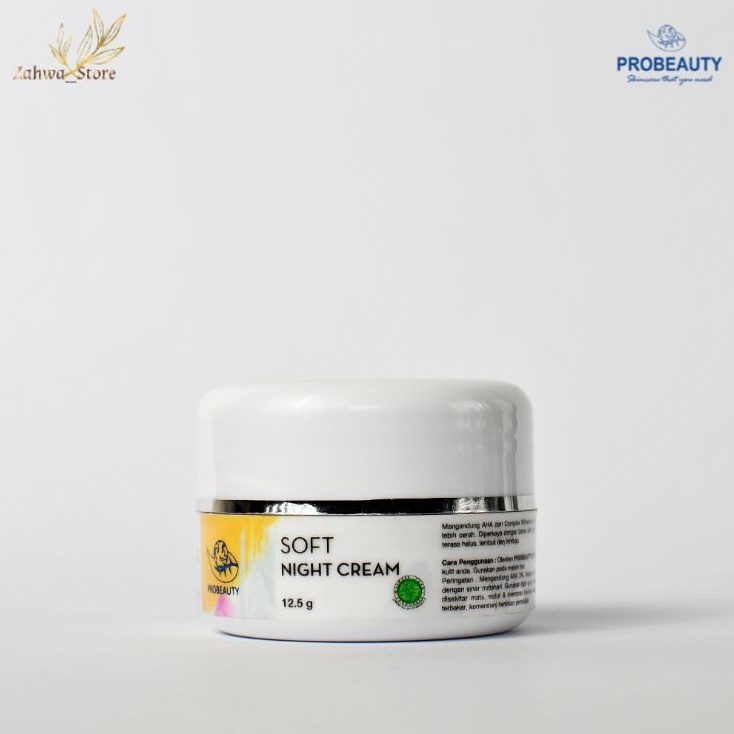 Probeauty Soft Night Cream / krim malam dengan whitening complex