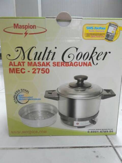 Maspion Multi Cooker MEC 2750 - MEC2750 Alat Masak Serbaguna