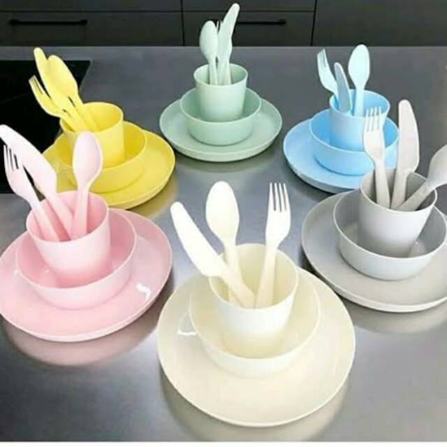 1 set piring mangkok gelas sendok garpu pisau ikea 1 set piring mangkok gelas sendok garpu pisau ikea