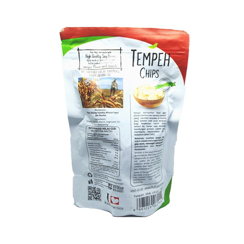 Woh Tempeh Chips Variant Bbq 50gr Shopee Indonesia