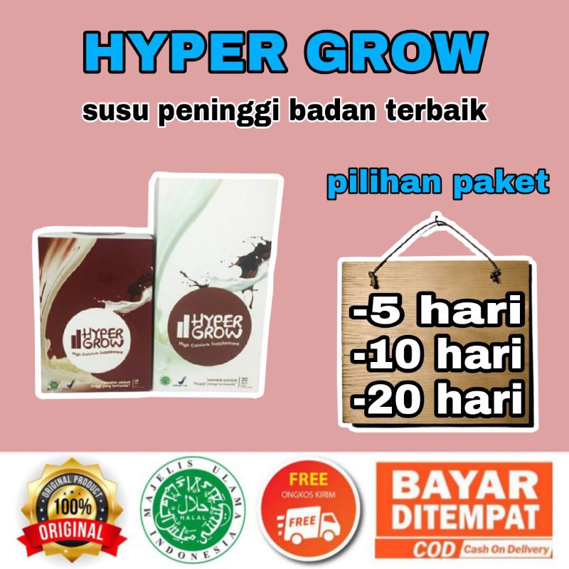

[BEST SELLER] HYPER GROW ||SUSU PENINGGI BADAN|| 100% ORIGINAL