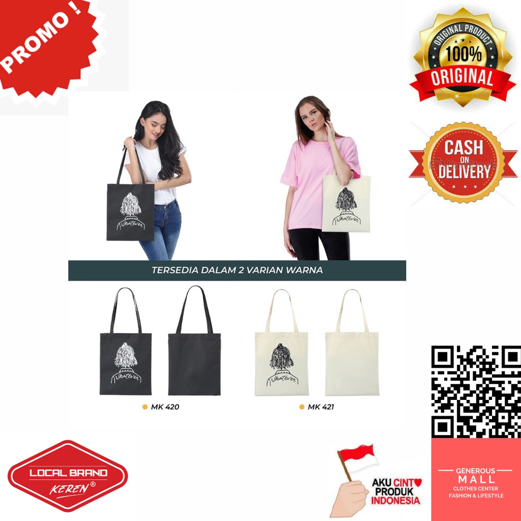Tas Totebag Wanita Miskha MK 420 Brand Lokal Original Murah