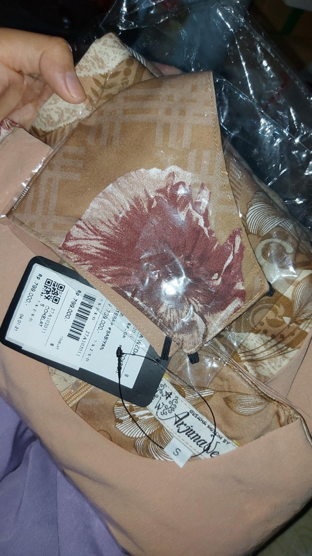 Arjuna Weda Gamis Batik Sabiyan - Coklat