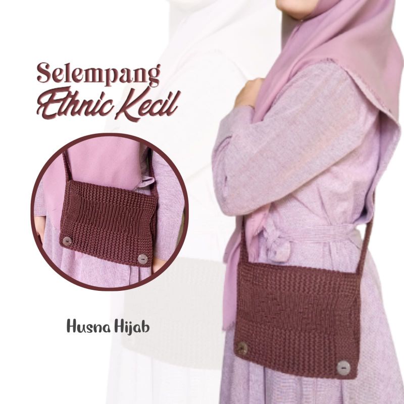 Brand Elgheera Tas Rajut Selempang Ethnic Kecil / Tas Selempang Standar