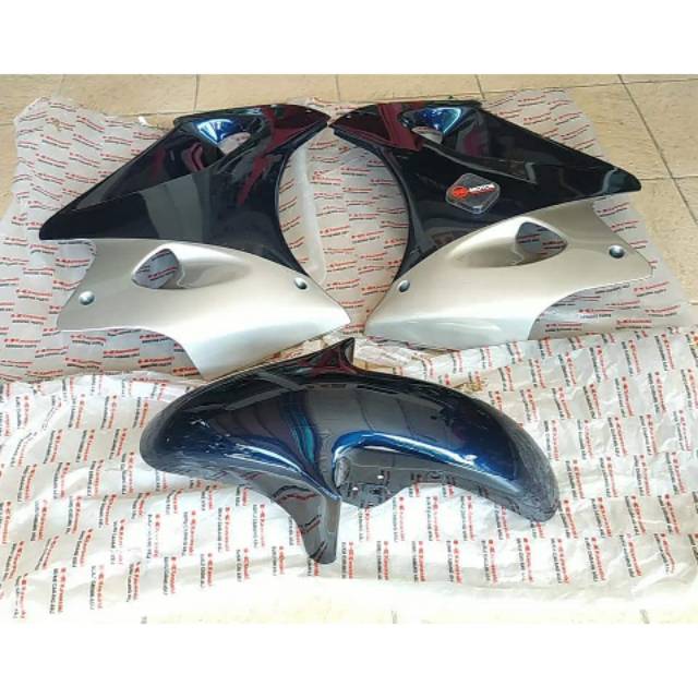 Fairing bawah ninja rr old hitam original Kawasaki
