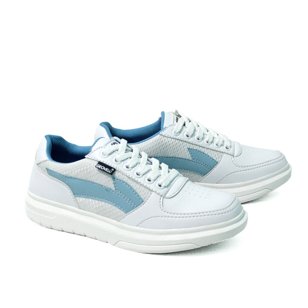 GEOVELLI WANITA - Sneakers Original Wanita Lokal Premium Quality Model White Kekinian Nyaman Dipakai