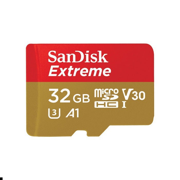 SanDisk Extreme Microsd 32gb 100MB/s UHS-1 Support 4K UHD