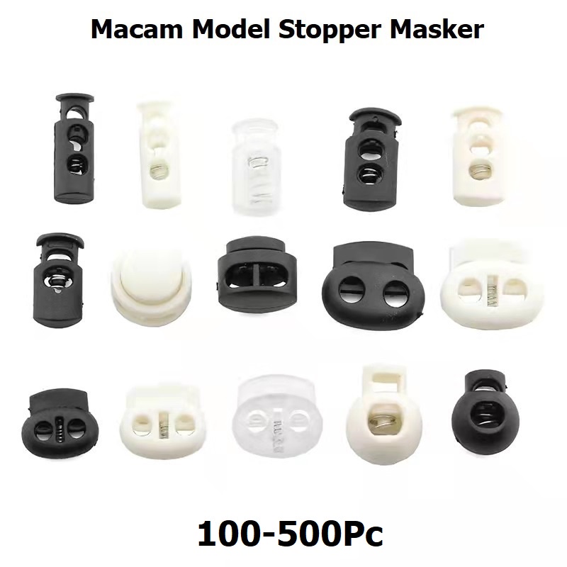 Macam Model Stopper Konektor Masker Stopper Tali Tas Harga/100-500Pc