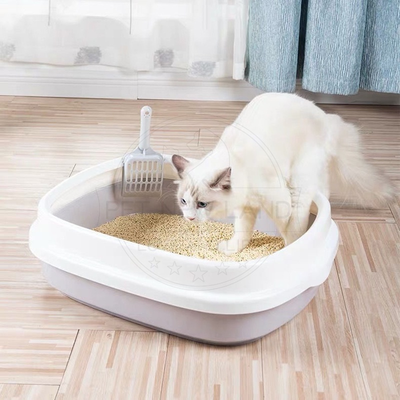 Baskom Bak Pasir Kucing Kotak Kotoran Kucing cat Litter Box Cat Toilet Kucing Hewan