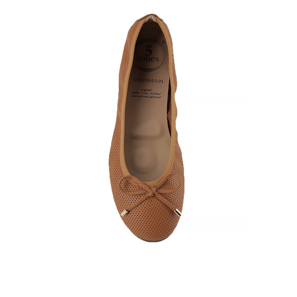 Sepatu Flat Shoes Obermain Wanita Terbaru Original A-haley Coklat