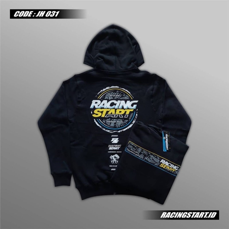 Jaket Hoodie Sweater Racing Start / Jaket Racing Start