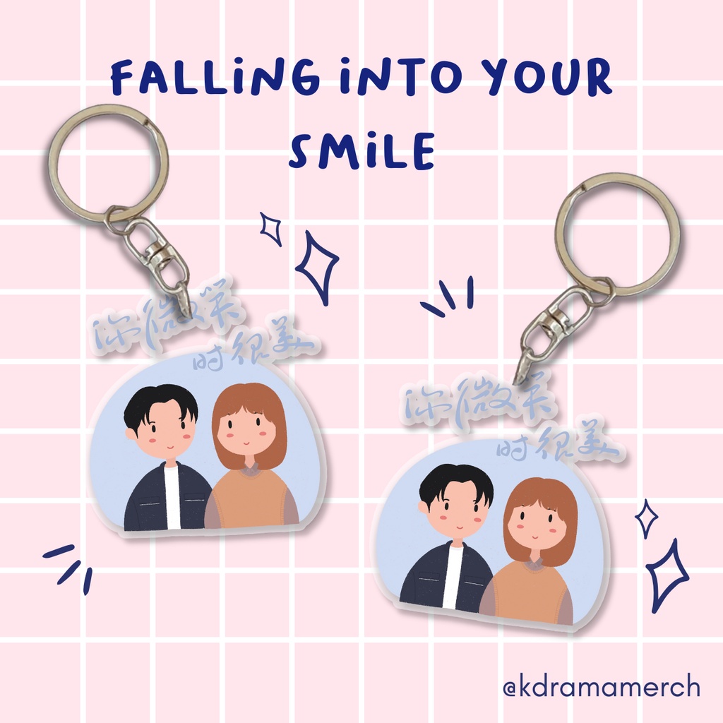 FALLING INTO YOUR SMILE KEYCHAIN DRAMA CHINA / DRACIN / DRAMA CHINA FANKIT / KEYCHAIN AKRILIK
