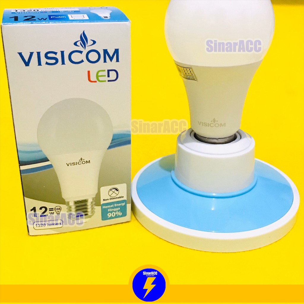 Lampu visicom 12 watt led bulb visicom 12w bohlam BERGARANSI 1 TAHUN SNI 12watt 12 W GARANSI grosir