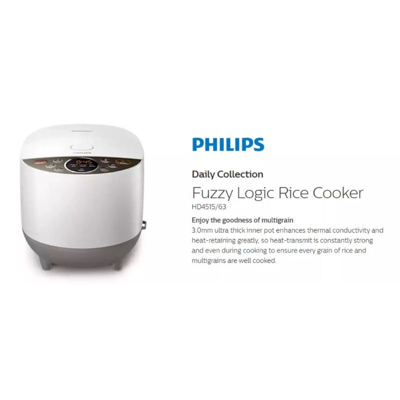 Penanak Nasi Fuzzy Logic / Penanak Nasi Philips HD 4515