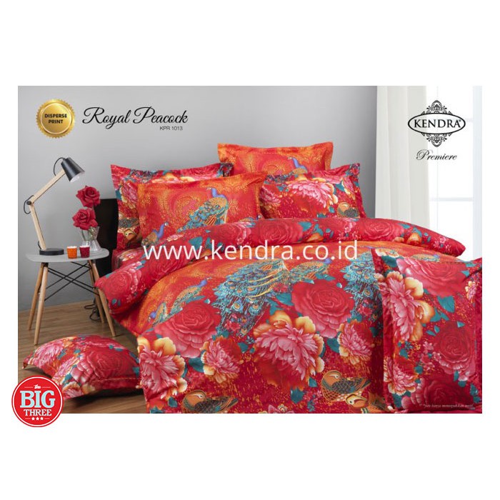 BEDCOVER + SPREI Rumbai 160x200 KENDRA PREMIERE motif ARMY DENIM BEAR PEACOCK - QUEEN SIZE 160 - BC