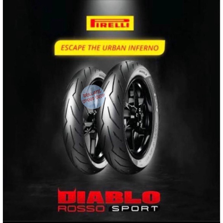 Ban Pirelli Diablo Rosso Sport Ukuran 130/70-17 (Tubeless)