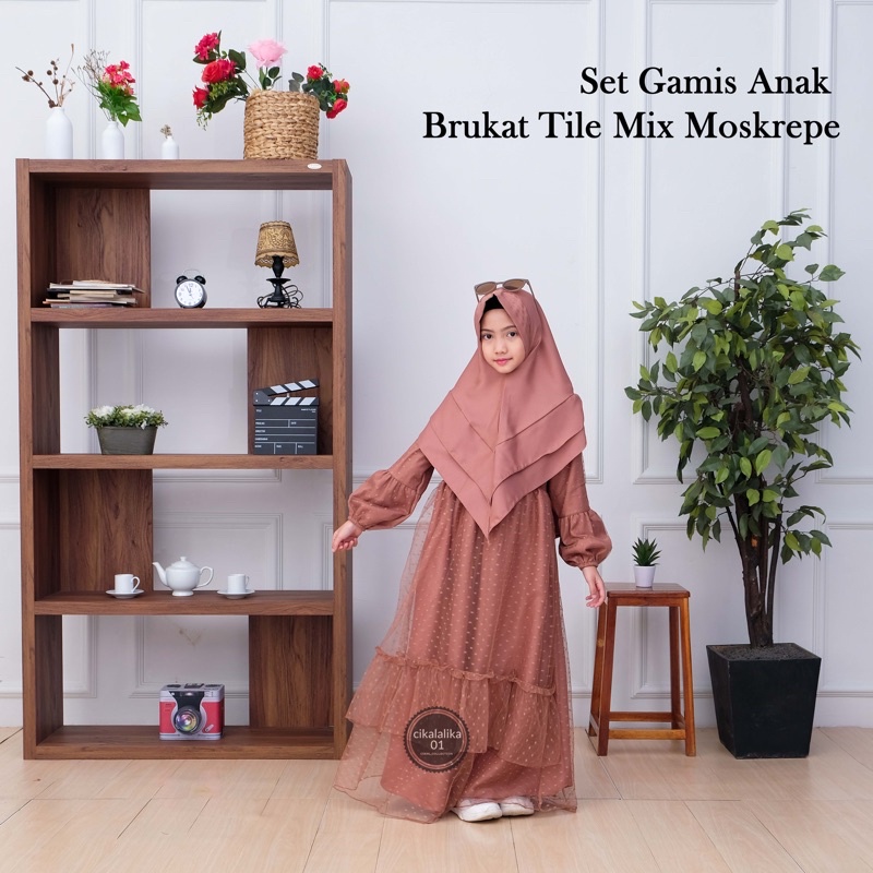 GAMIS ANAK BRUKAT TILE DOT MIX MOSCRAPE