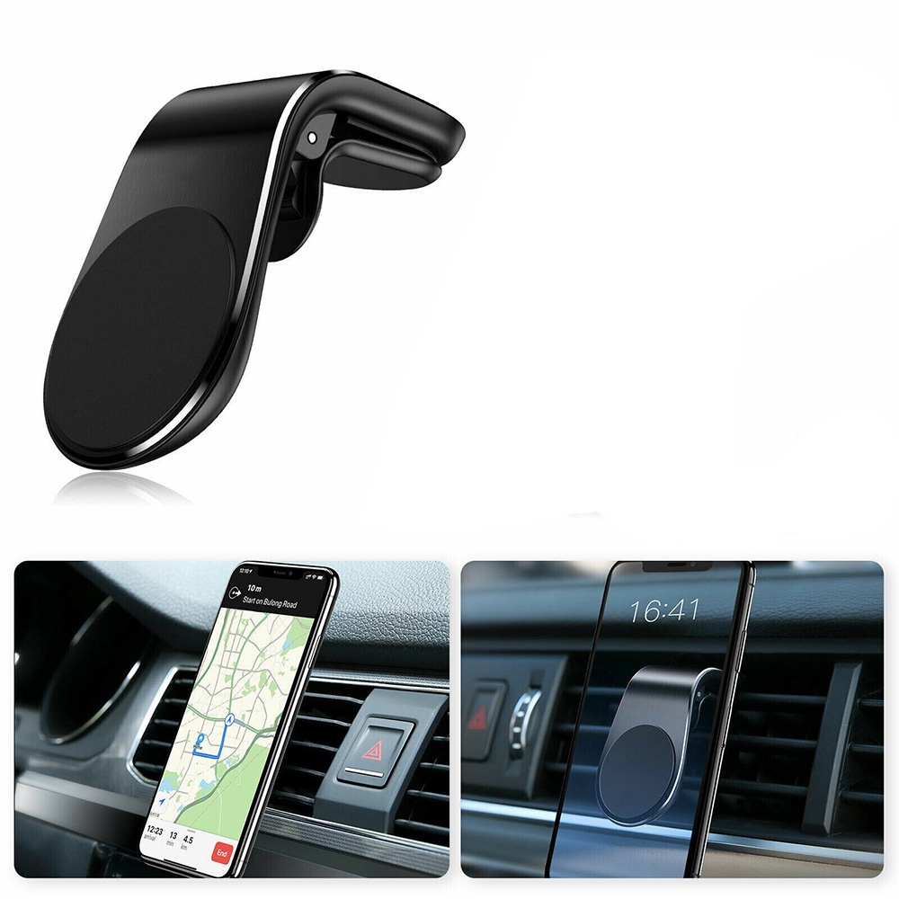 Car Holder Smartphone Air Vent Magnetic - F3 - Black