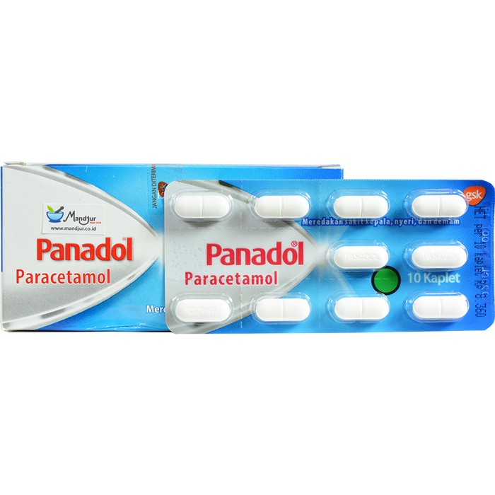 PANADOL BIRU STRIP ISI 10 PARACETAMOL 500MG PEREDA NYERI PANAS DEMAM GIGI