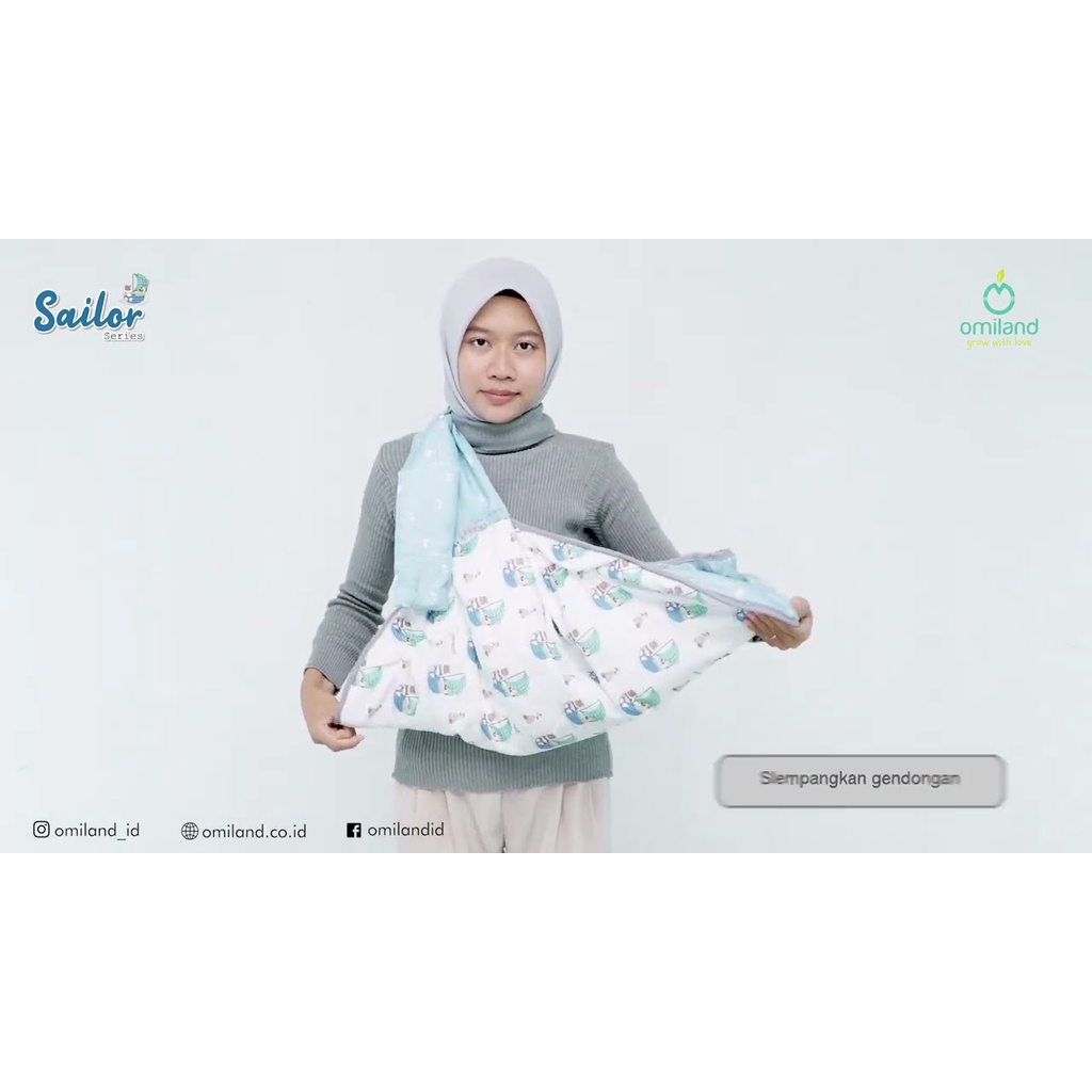 Omiland Gendongan bayi Samping Sailor Series - OB1716