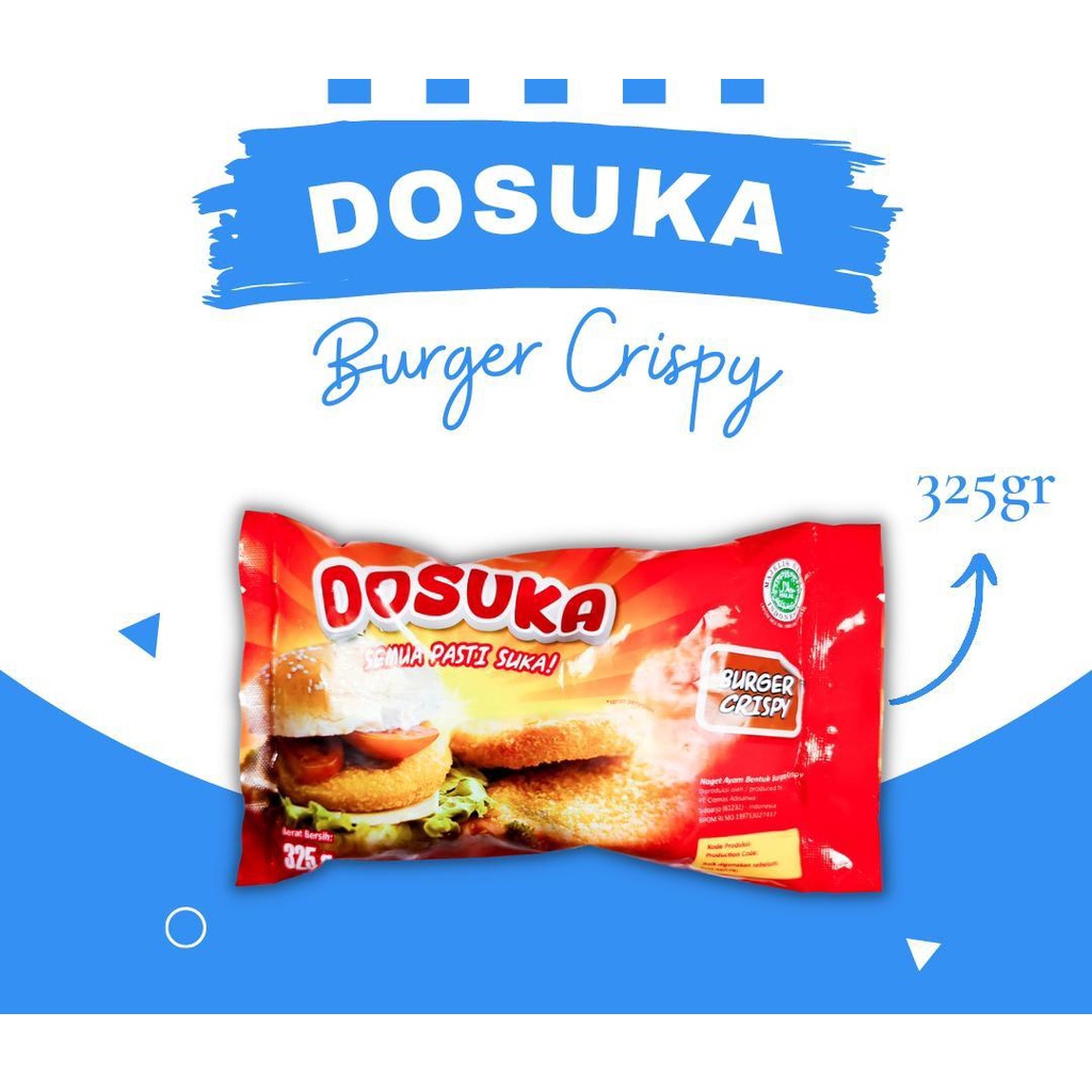 

ADDRIELLA - DOSUKA PATTIES CRISPY 325gr | DOSUKA/FROZENFOOD/FROZENFOOD MURAH