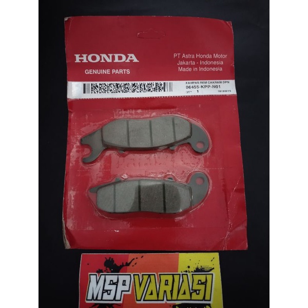 Kampas Rem Depan Honda CB 150 R LED Tiger Revo Megapro new Original AHM ( 06455 KPP N01 )