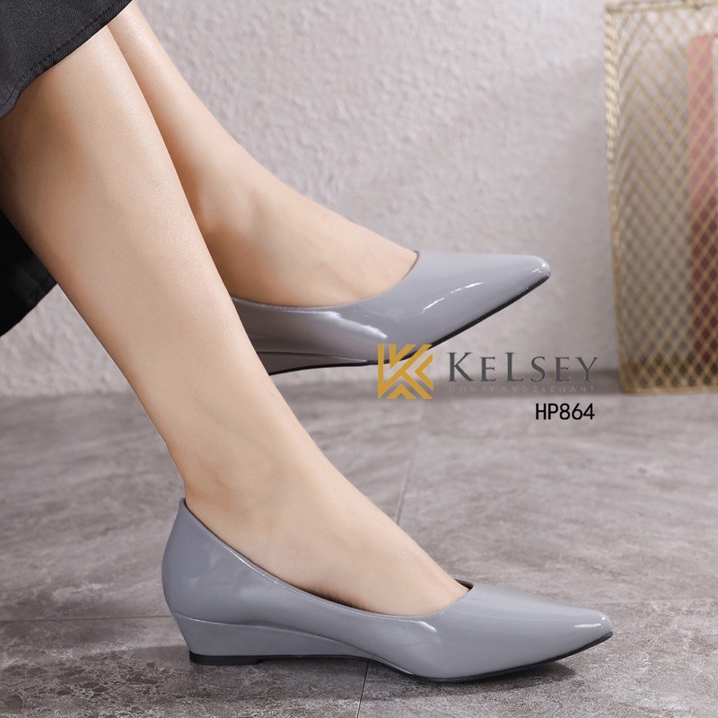 Kelsey Sepatu Heels Wanita Glossy 3,5cm HP864