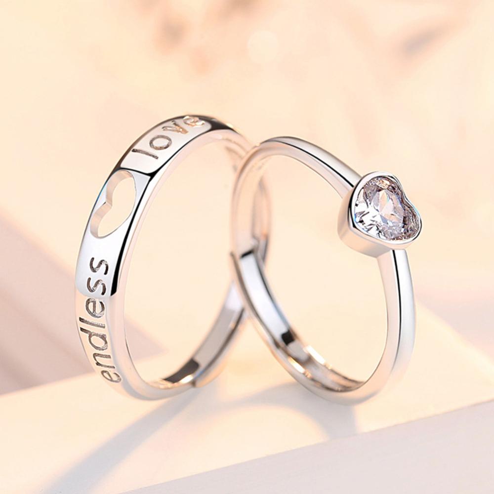 Timekey Cincin Nikah Desain Hati Hollow Simple Unik Untuk Pasanganpriawanita A1K9