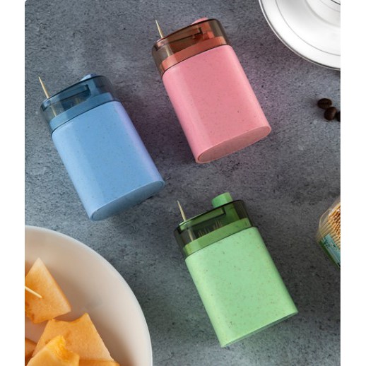 Holder Tempat Tusuk Gigi Otomatis Toothpick Holder Dispenser Automatic
