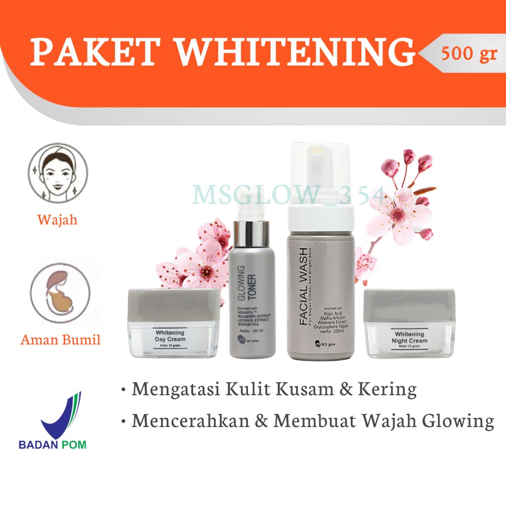 MS Glow Original Whitening Acne Luminous Ultimate Series - Paket MS Glow Whitening Acne Luminous Ultimate Original - Skincare MS Glow Paket Whitening Acne Luminous Ultimate Ori Original - MS Glow Beauty Official Store Resmi Cikarang Bekasi Bandung Jakarta-Paket Whitening